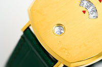 Thumbnail for Gucci Watch Grip 35mm Yellow Gold Green Alligator