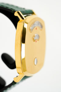 Thumbnail for Gucci Watch Grip 35mm Yellow Gold Green Alligator