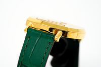 Thumbnail for Gucci Watch Grip 35mm Yellow Gold Green Alligator