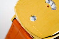 Thumbnail for Gucci Watch Grip 35mm Gold PVD Orange Alligator