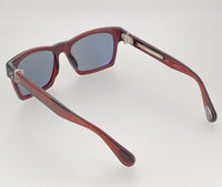 Thumbnail for Ann Demeulemeester Sunglasses D-Frame Bordeaux Red 925 Silver with Blue Lenses AD3C3SUN - Watches & Crystals