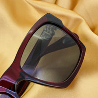 Thumbnail for Ann Demeulemeester Sunglasses D-Frame Bordeaux Red 925 Silver with Blue Lenses AD3C3SUN - Watches & Crystals