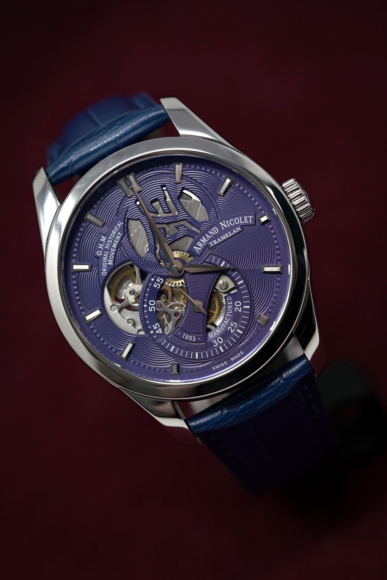 Armand Nicolet L16 O.H.M. Limited Edition Blue Watches Crystals