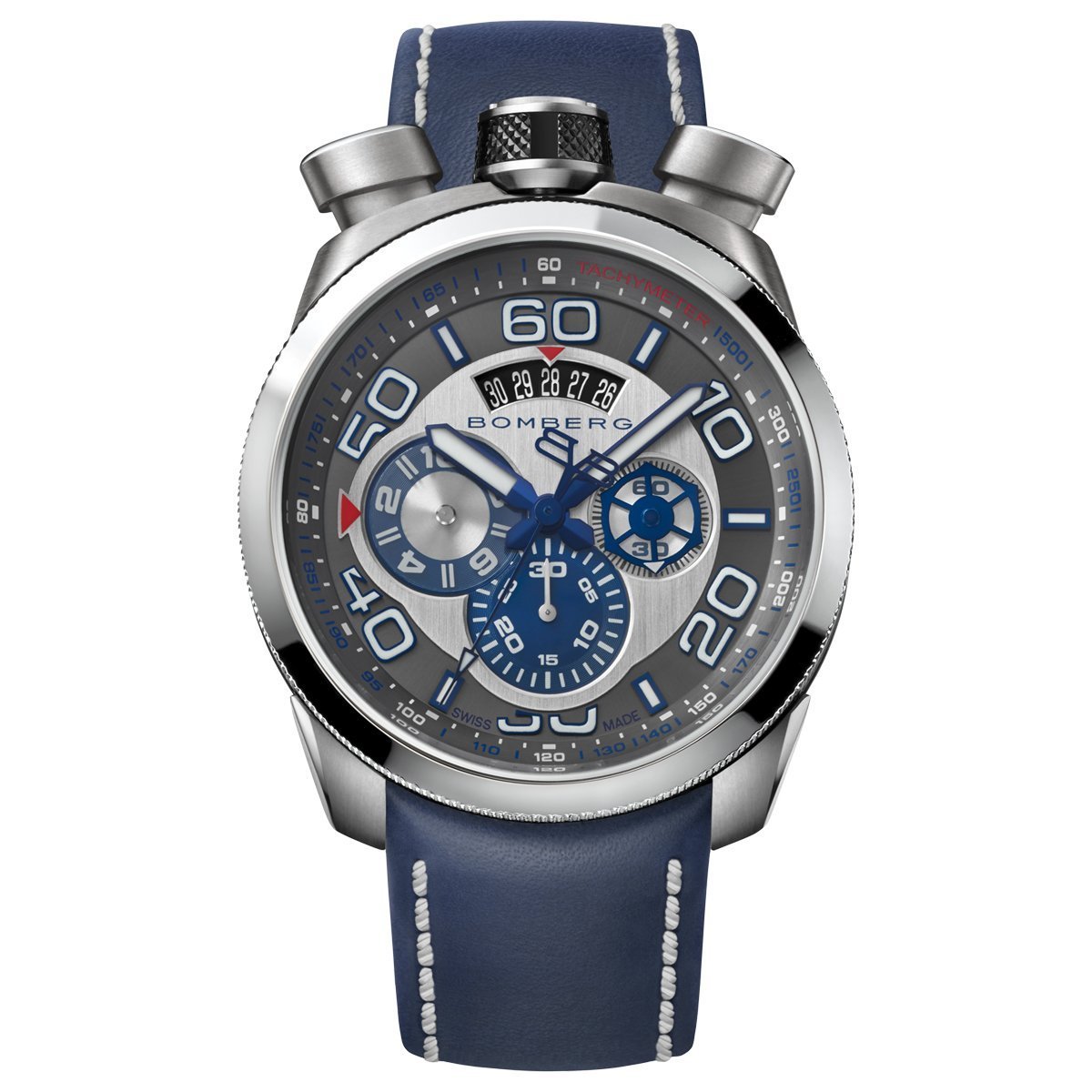 Bomberg Men s Chronograph Watch BOLT 68 Blue BS45CHSS.007.3 Watches Crystals