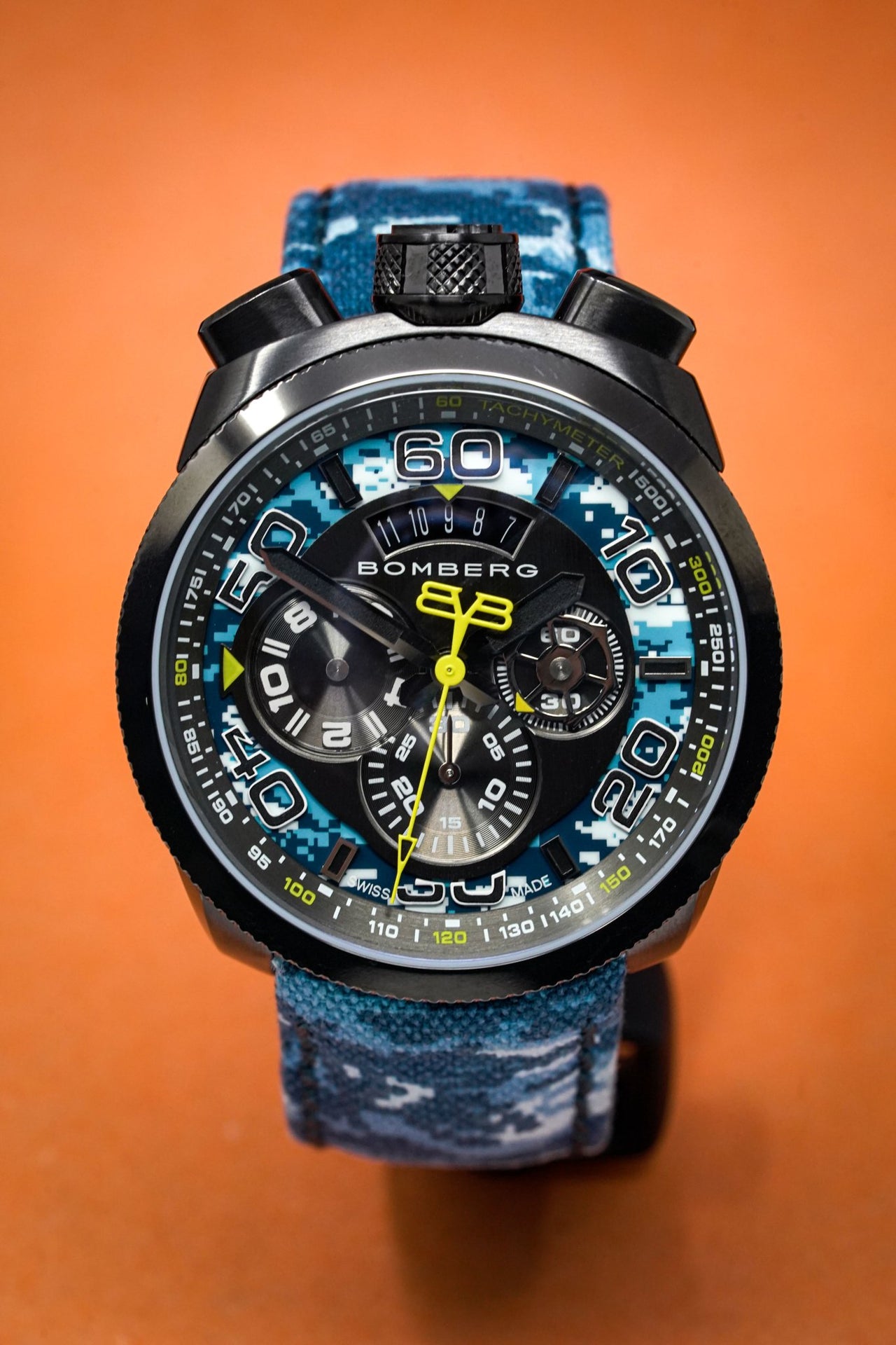 Bomberg BOLT-68 Chronograph Blue Camo - Watches & Crystals