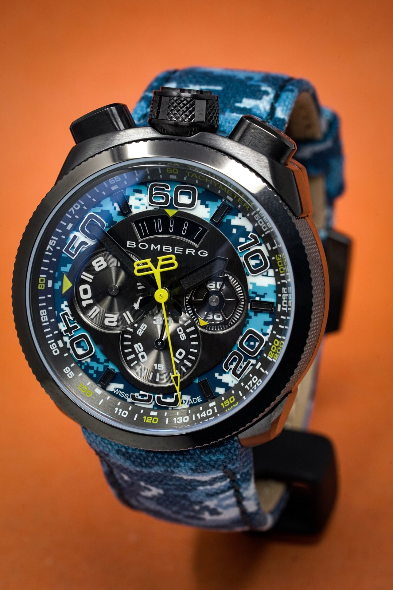 Bomberg BOLT-68 Chronograph Blue Camo - Watches & Crystals