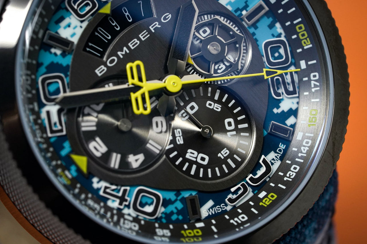 Bomberg BOLT-68 Chronograph Blue Camo - Watches & Crystals