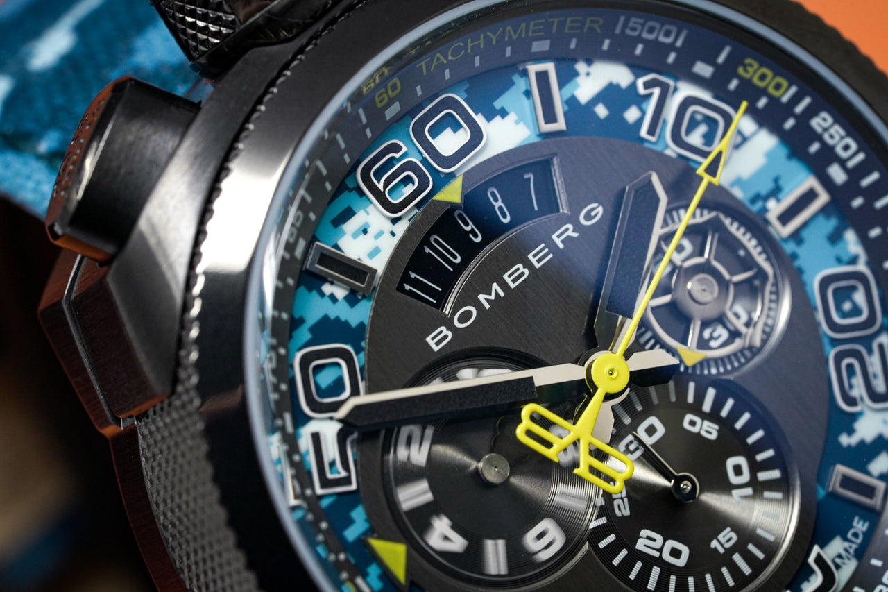 Bomberg BOLT-68 Chronograph Blue Camo - Watches & Crystals