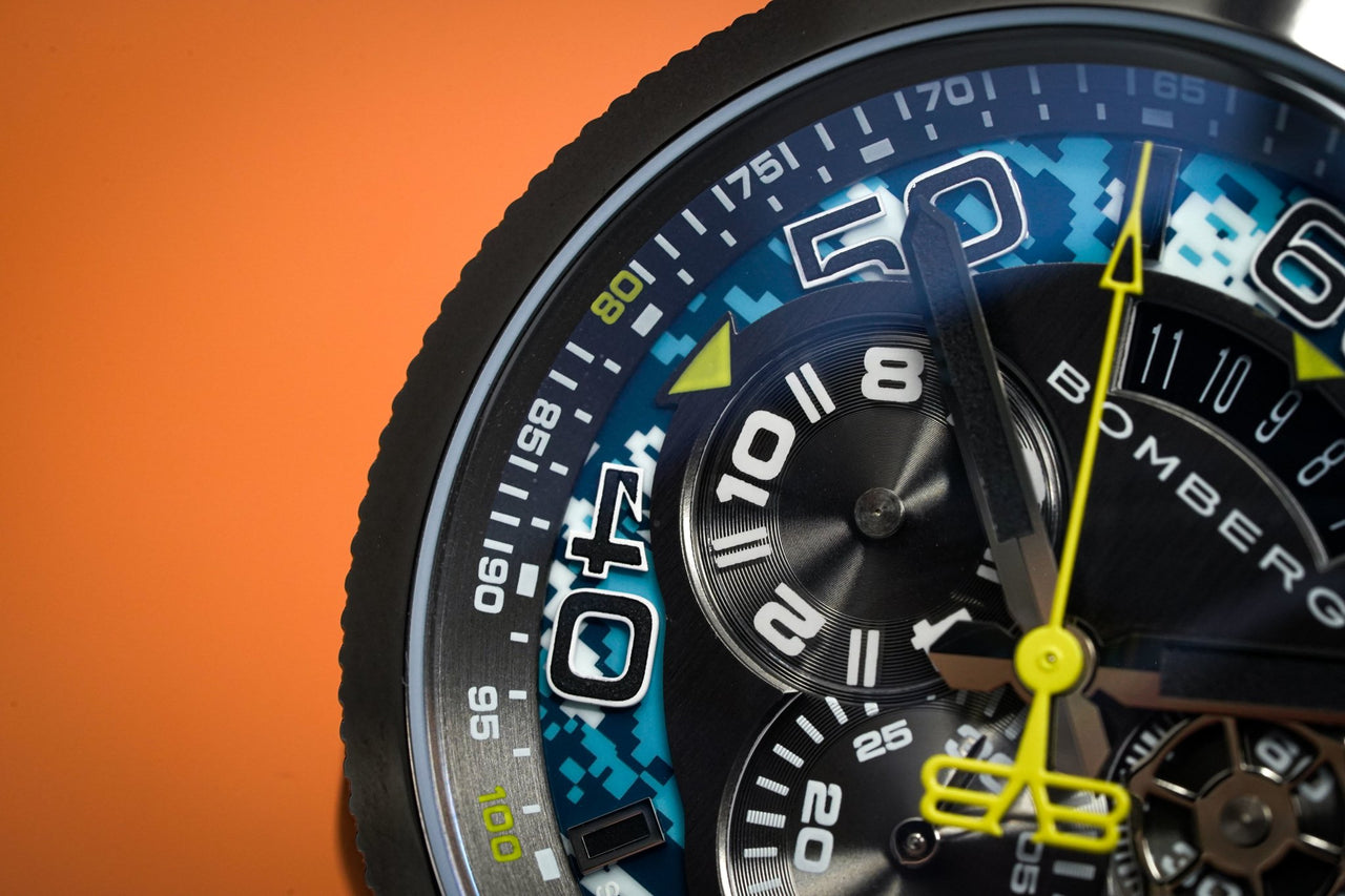 Bomberg BOLT-68 Chronograph Blue Camo - Watches & Crystals