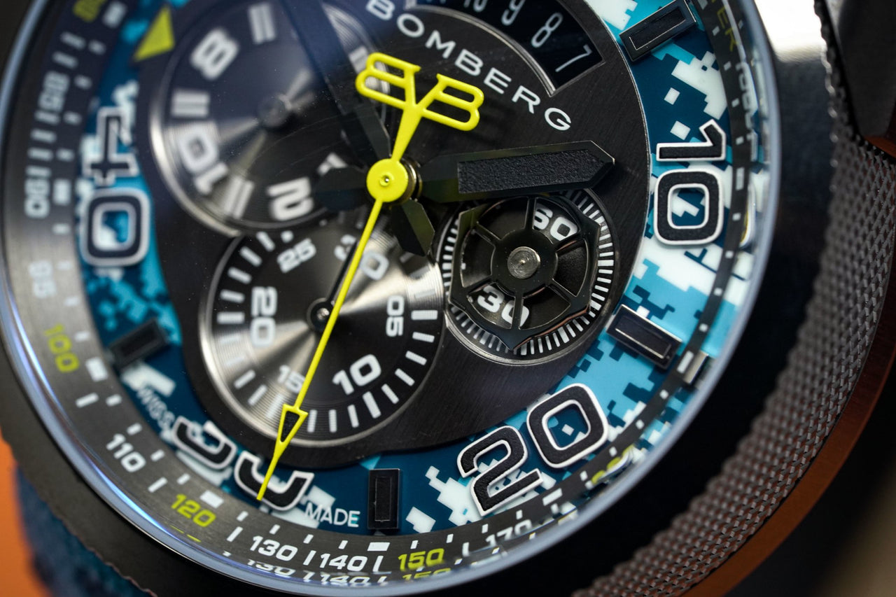 Bomberg BOLT-68 Chronograph Blue Camo - Watches & Crystals