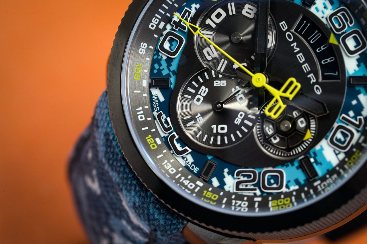 Bomberg BOLT-68 Chronograph Blue Camo - Watches & Crystals