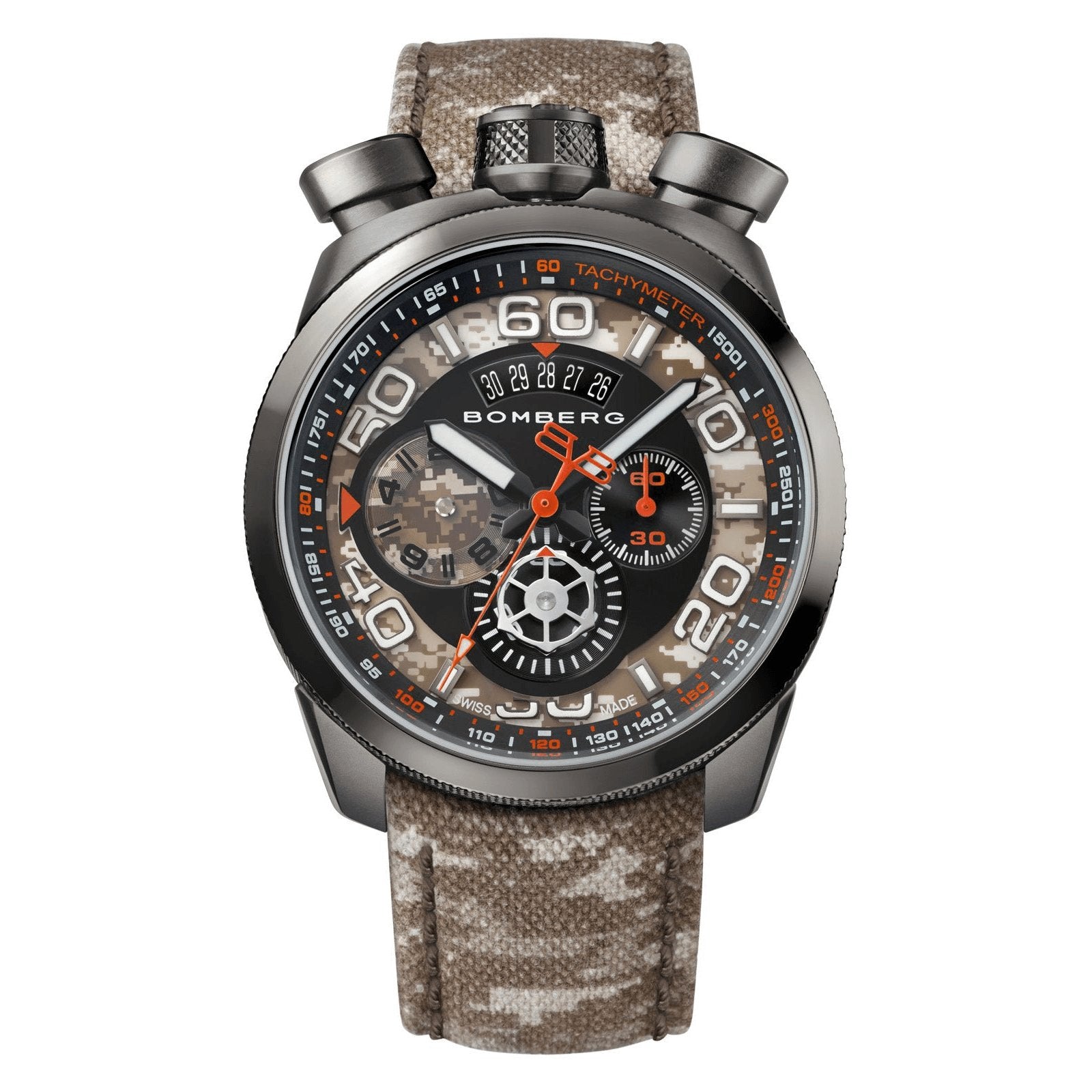 Bomberg Men's Chronograph Watch BOLT-68 Desert Camo Limited Edition BS45CHPGM.018.3 - Watches & Crystals