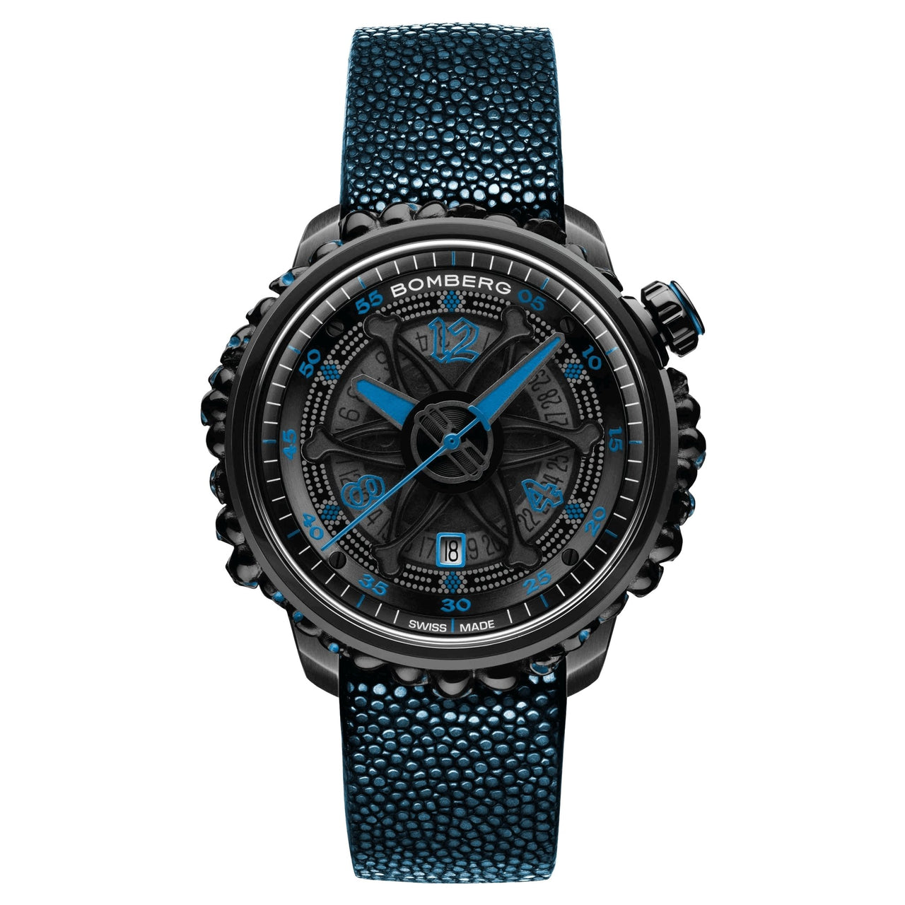 Bomberg Men's Watch BB-01 Automatic Blue Catacomb Limited Edition CT43APBA.25-4.11 - Watches & Crystals