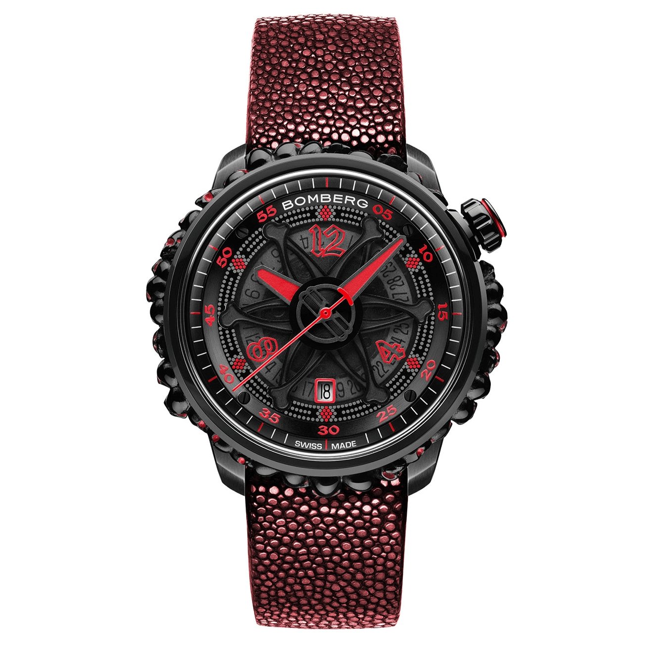 Bomberg Men's Watch BB-01 Automatic Red Catacomb Limited Edition CT43APBA.25-2.11 - Watches & Crystals