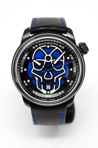 Thumbnail for Bomberg Men's Watch BB-01 Black PVD Blue Skull CT43APBA.23-2.11 - Watches & Crystals