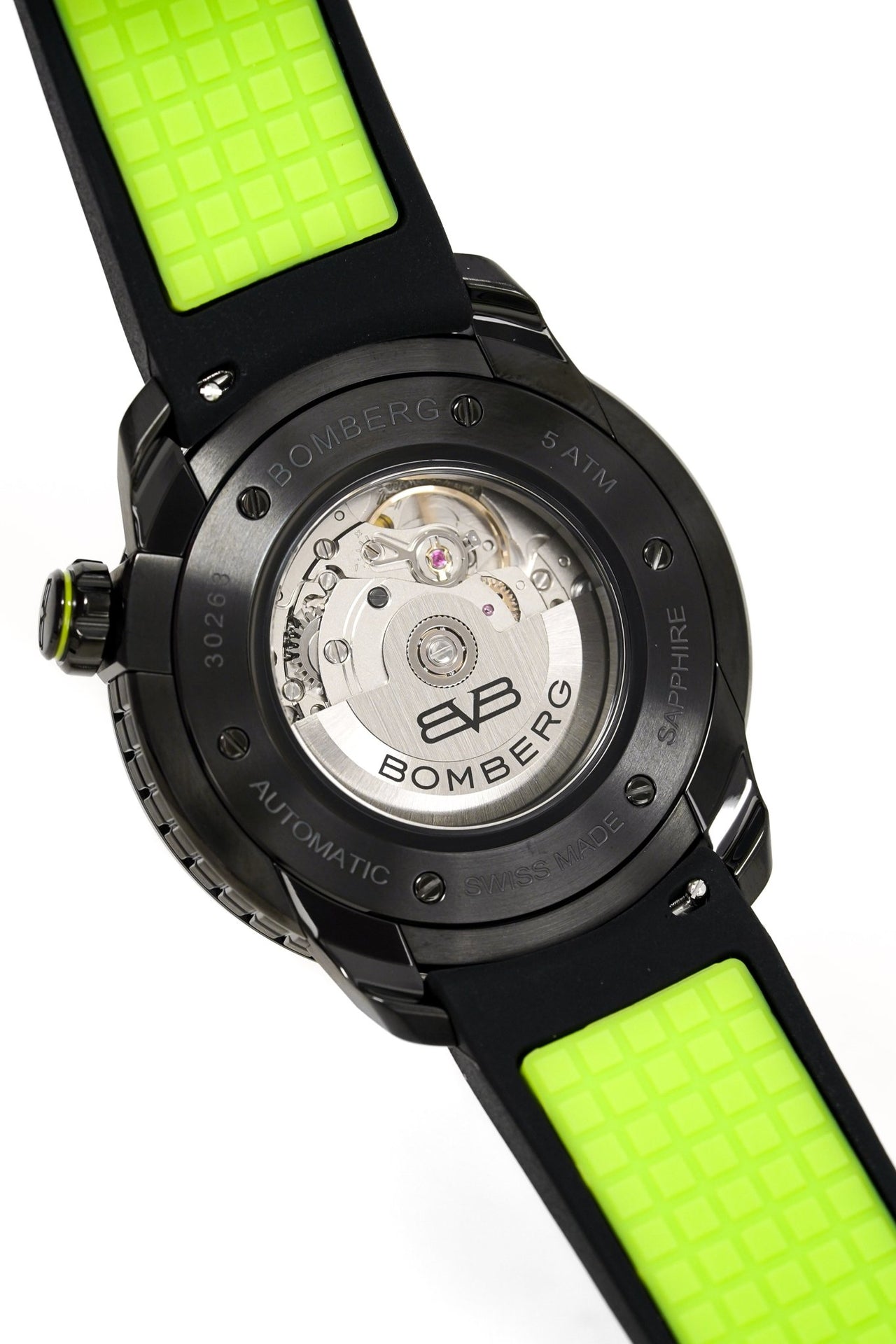 Bomberg Men's Watch BB-01 Black PVD Green CT43APBA.21-2.11 - Watches & Crystals