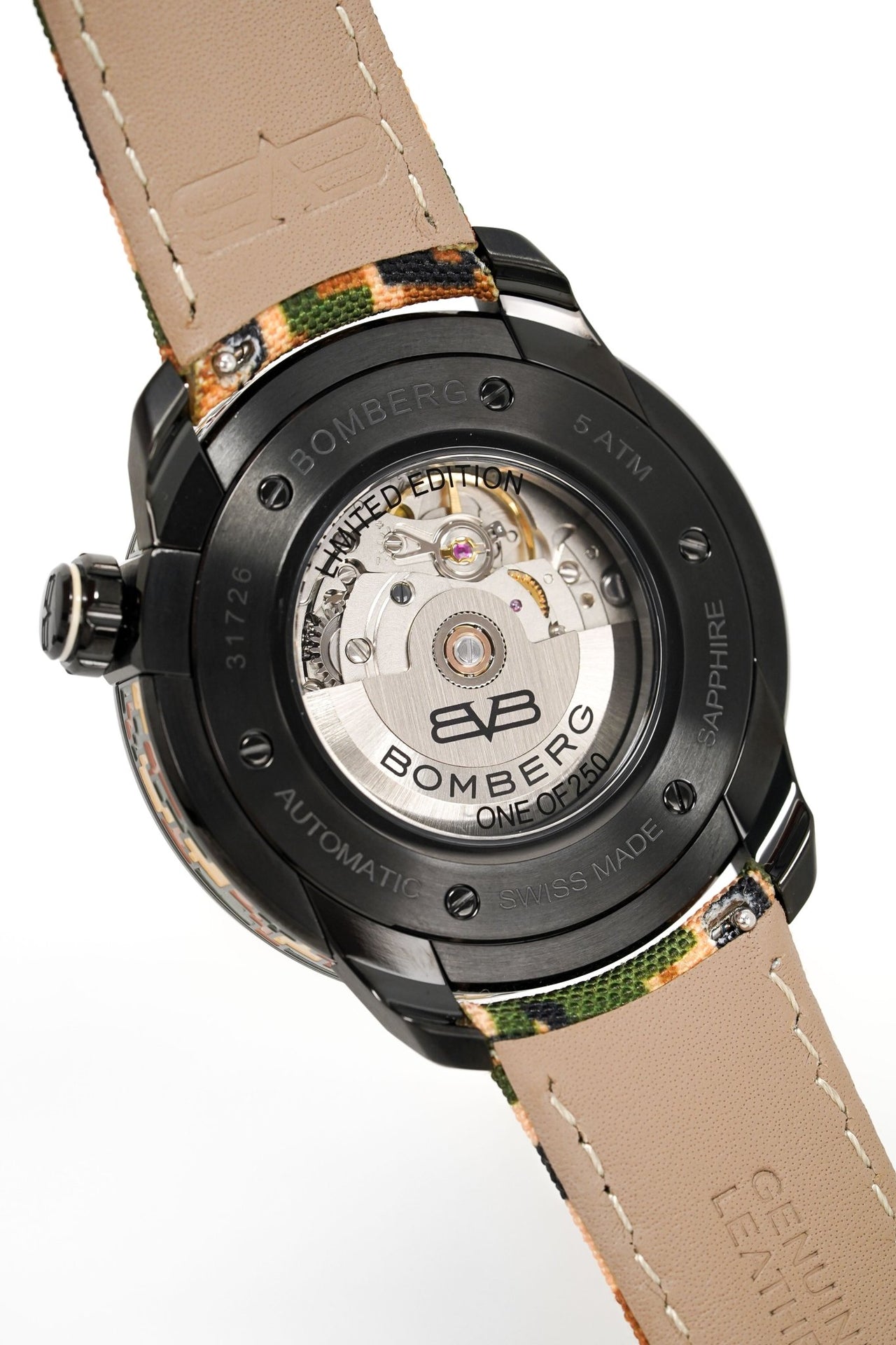 Bomberg Men's Watch BB-01 Black PVD Limited Edition Military Skull CT43APBA.23-4.11 - Watches & Crystals