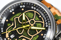 Thumbnail for Bomberg Men's Watch BB-01 Black PVD Limited Edition Military Skull CT43APBA.23-4.11 - Watches & Crystals