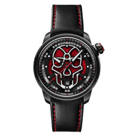 Thumbnail for Bomberg Men's Watch BB-01 Black PVD Red Skull CT43APBA.23-1.11 - Watches & Crystals