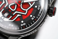 Thumbnail for Bomberg Men's Watch BB-01 Black PVD Red Skull CT43APBA.23-1.11 - Watches & Crystals