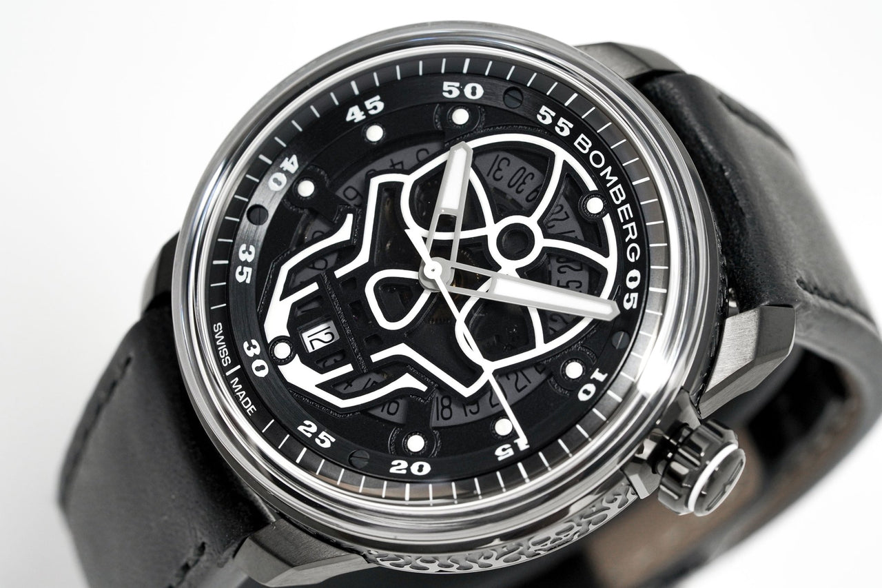 Bomberg Men's Watch BB-01 Black PVD Skull CT43APBA.23-3.11 - Watches & Crystals