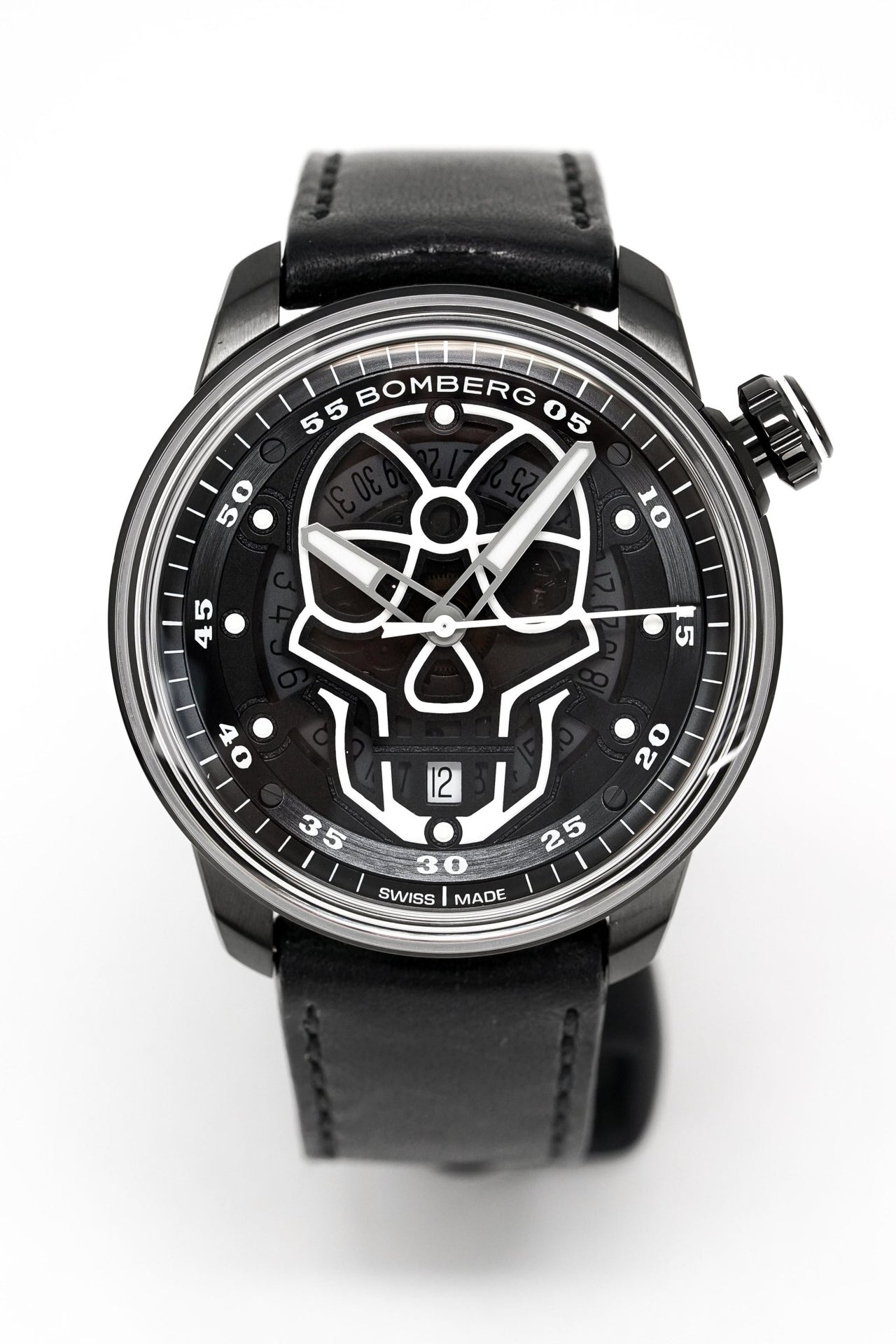 Bomberg Men's Watch BB-01 Black PVD Skull CT43APBA.23-3.11 - Watches & Crystals