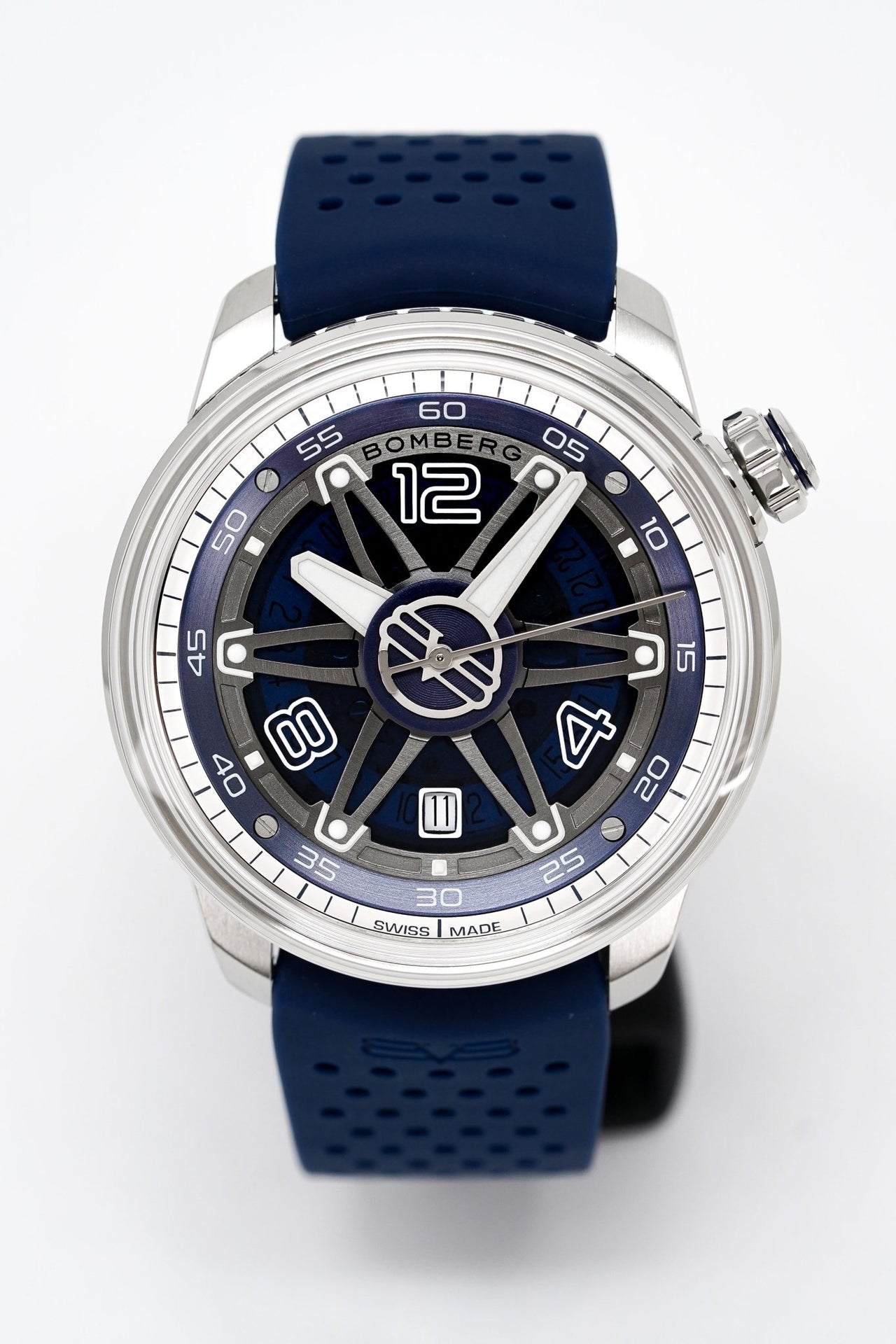 Bomberg Men's Watch BB-01 Stainless Steel Blue CT43ASS.22-2.11 - Watches & Crystals