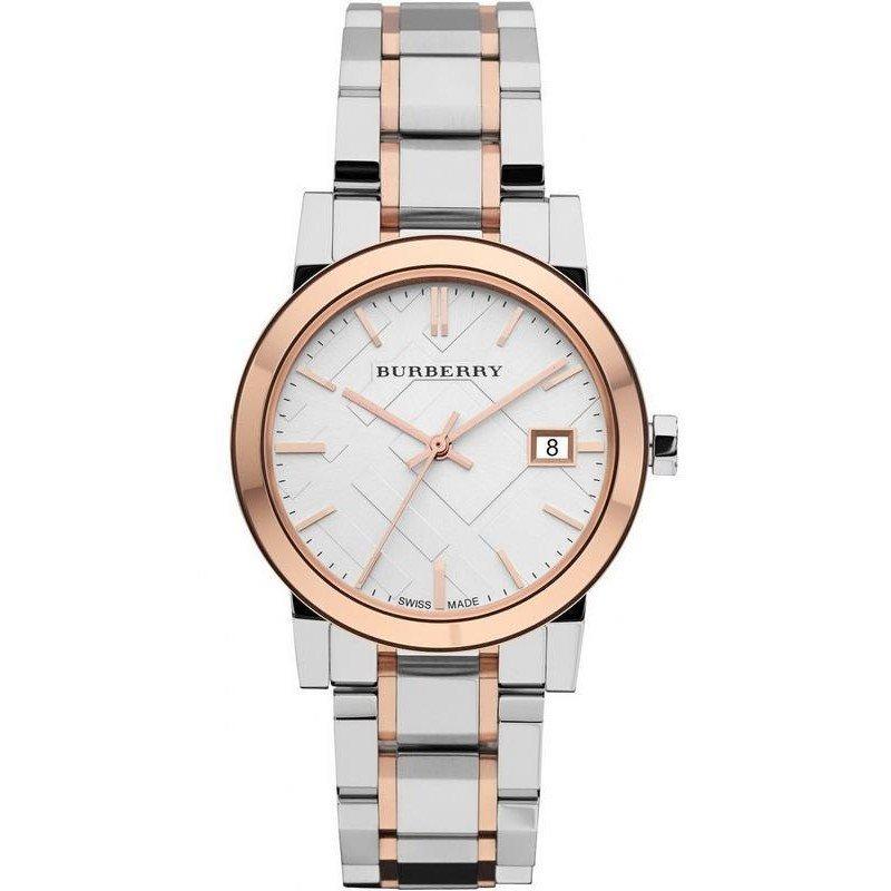 Burberry Ladies Gold The Classic Round Check Watch BU10114 - Womens Watches  from The Watch Corp UK