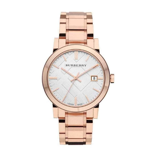 Burberry the city on sale rose gold watch