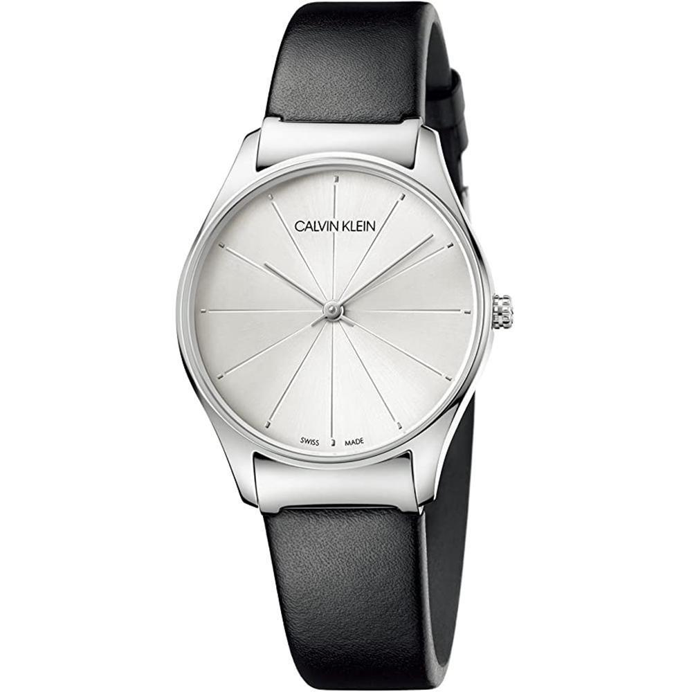 Calvin Klein Classic 24MM Silver Leather - Watches & Crystals