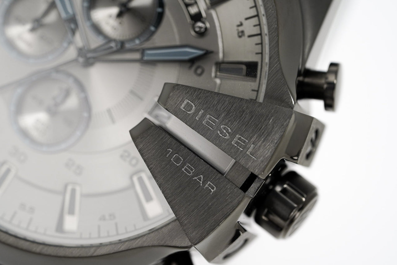 – Mega Chronograph Watches & Watch Diesel Gunmetal Crystals Mesh Chief Men\'s