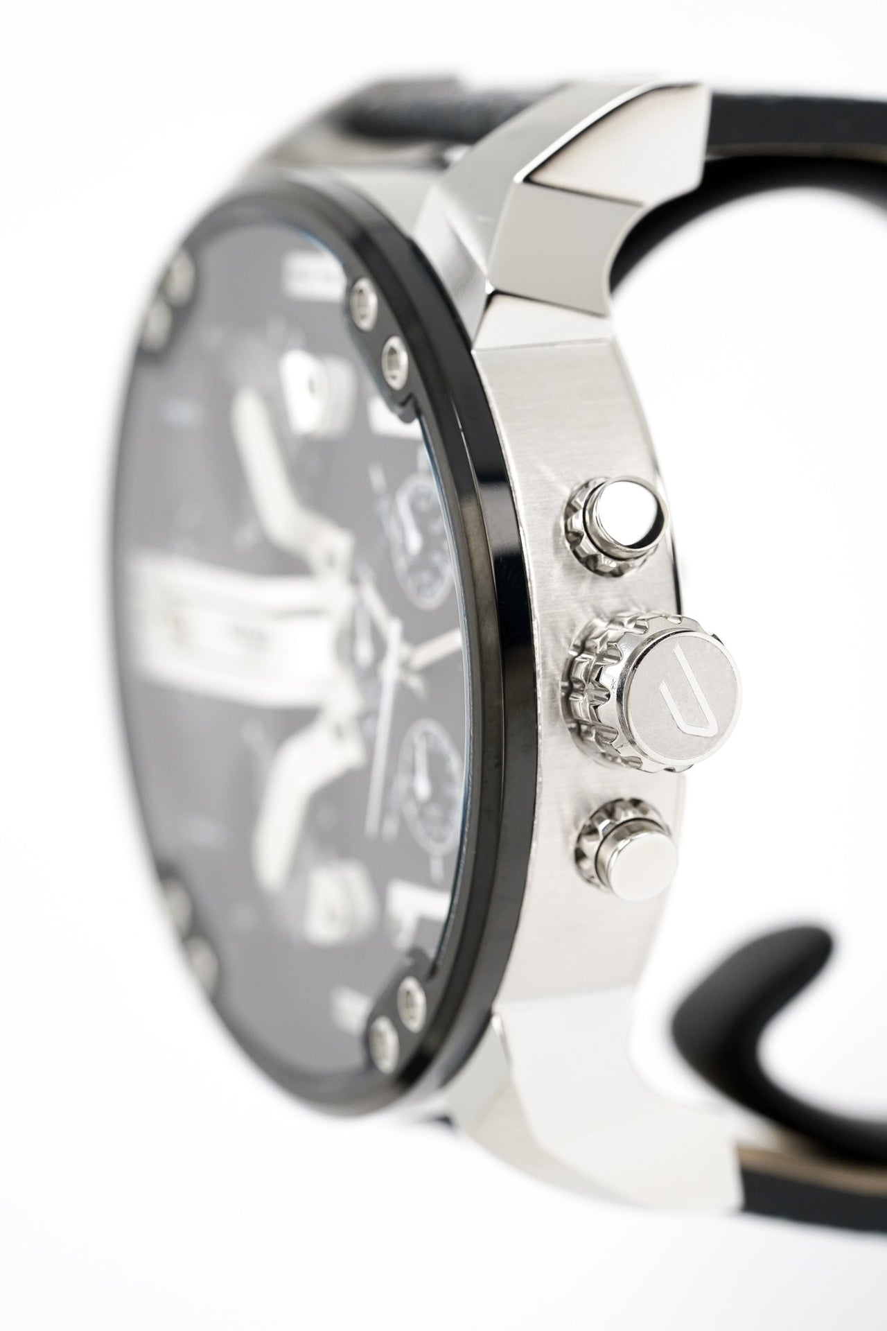 Black Watch Mr Men\'s – Watches Crystals Chronograph Daddy & Diesel 2.0