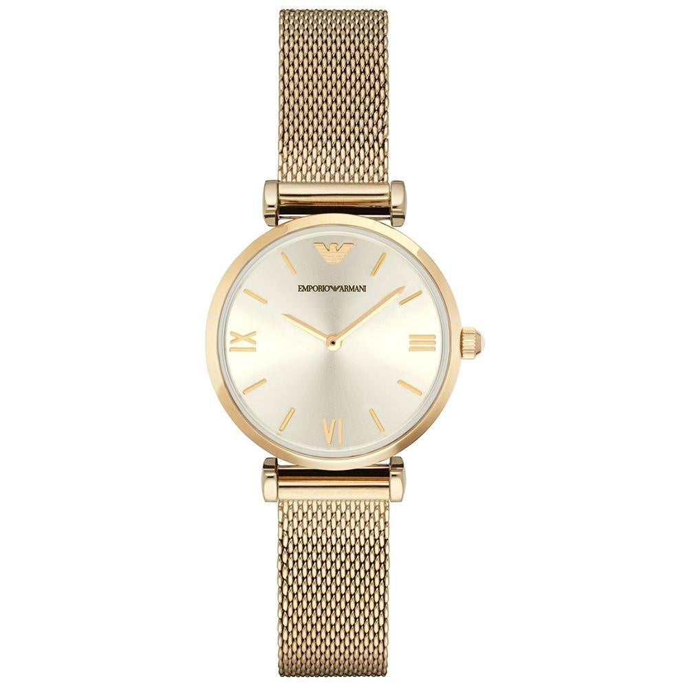 Emporio Armani Ladies Watch Gianni T-Bar Gold AR1957 – Watches