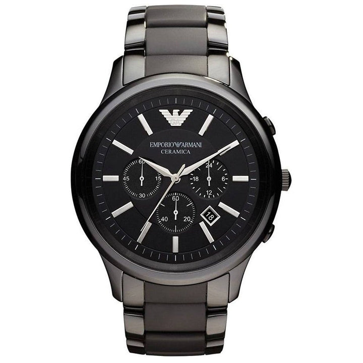 Emporio Armani Men s Chronograph Watch Ceramica Black AR1451