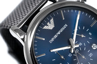 Emporio Armani Men\'s Watches Crystals Chronograph Watch & – AR1979 Gunmetal