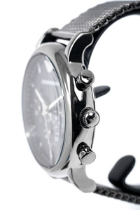 AR1979 & Crystals Armani Gunmetal Men\'s – Watch Watches Emporio Chronograph