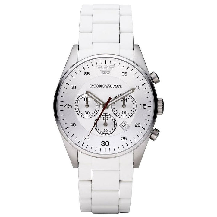 Emporio armani shop white watch