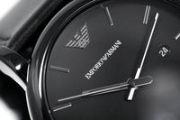 Men\'s PVD Emporio Watches Crystals & – Classic Watch Armani AR1732 Black