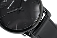 Emporio Armani Men\'s Classic Black PVD & – AR1732 Crystals Watches Watch