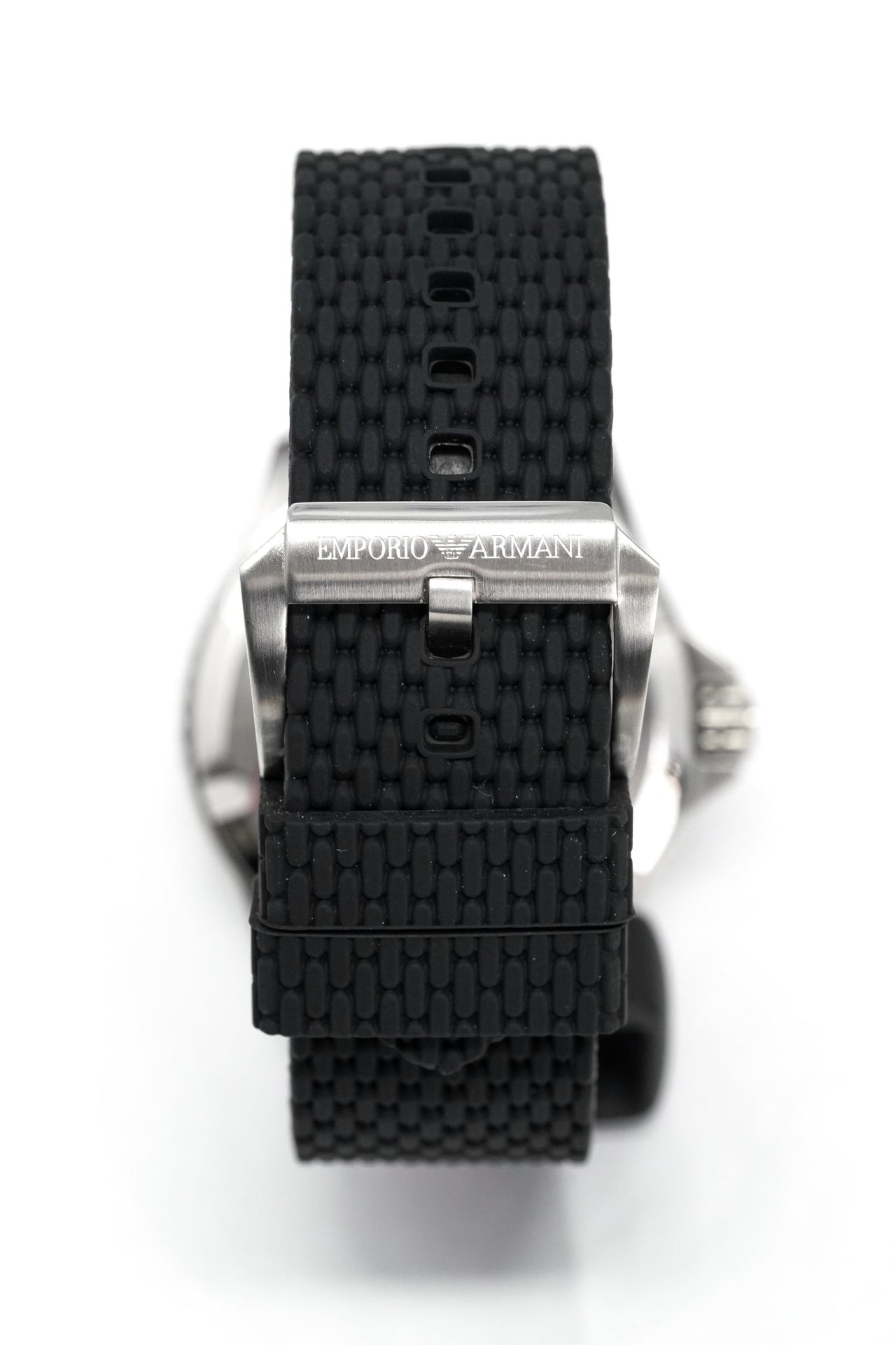 Emporio armani hotsell rubber strap