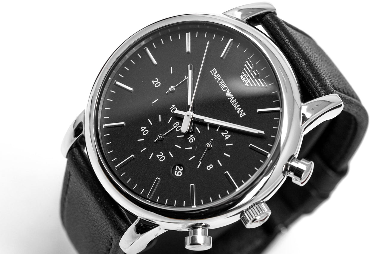 Emporio Armani Men\'s Luigi Chronograph – Crystals AR1828 & Watch Watches