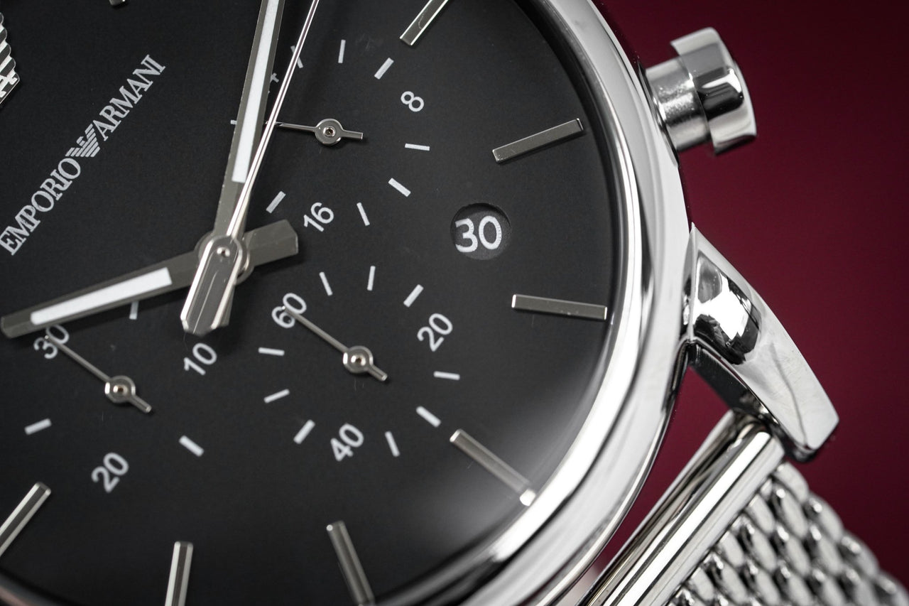 Emporio Armani Men\'s & AR1808 Crystals Luigi Chronograph Watches – Watch Mesh