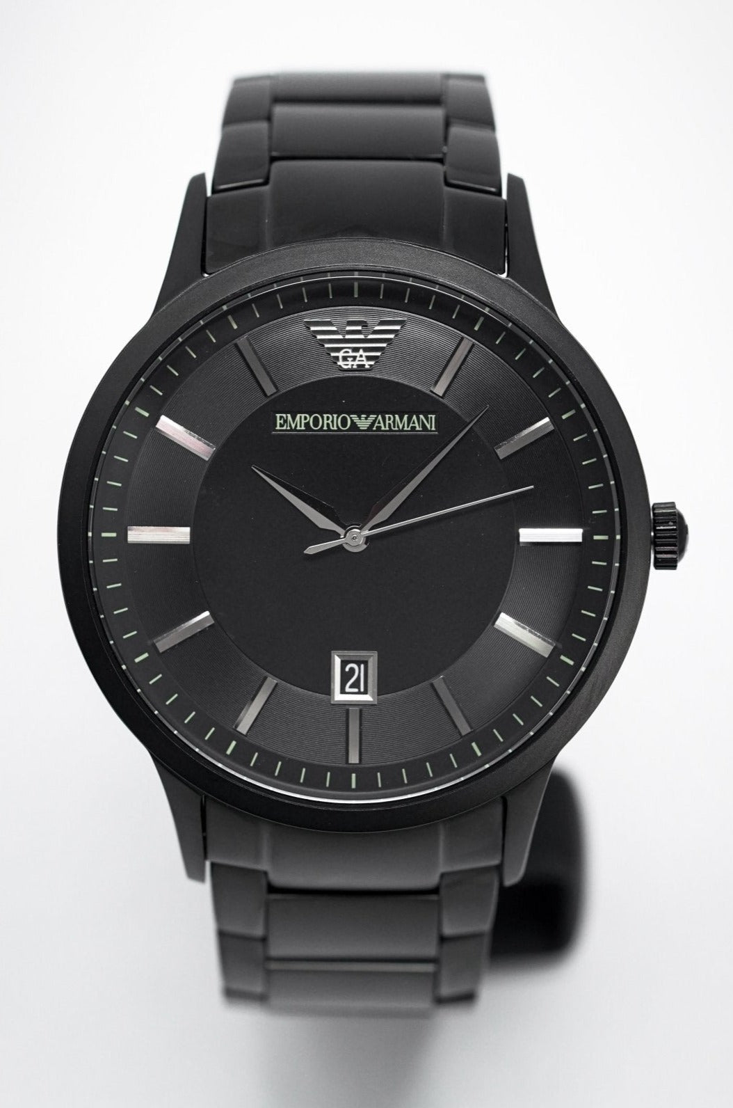 Armani Exchange Men's Multifunction Black Leather Watch and Black Onyx  Beaded Bracelet Set | Dillard's