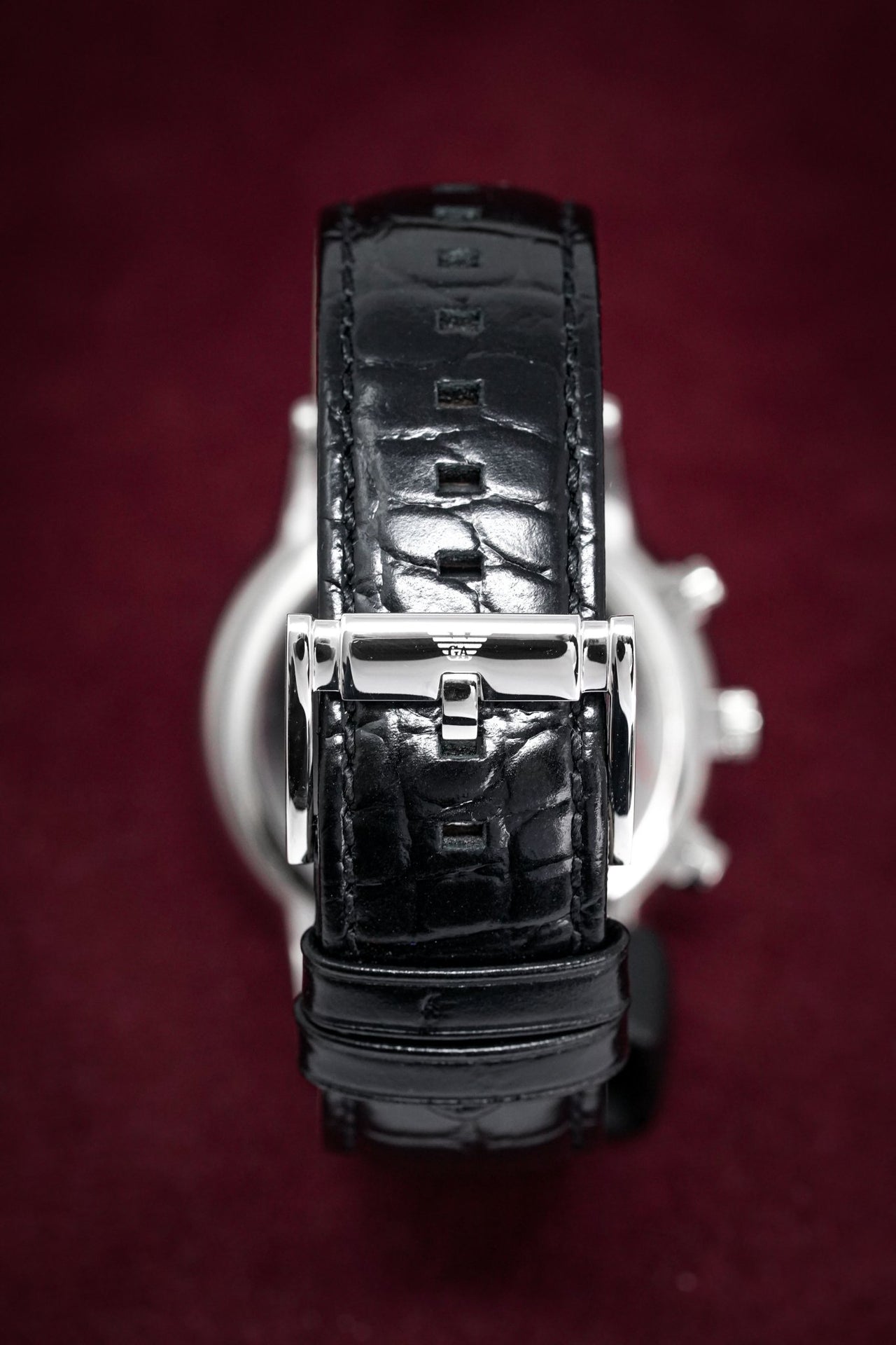 Emporio Armani Men\'s Chronograph Watch – & Crystals AR2447 Renato Watches Black