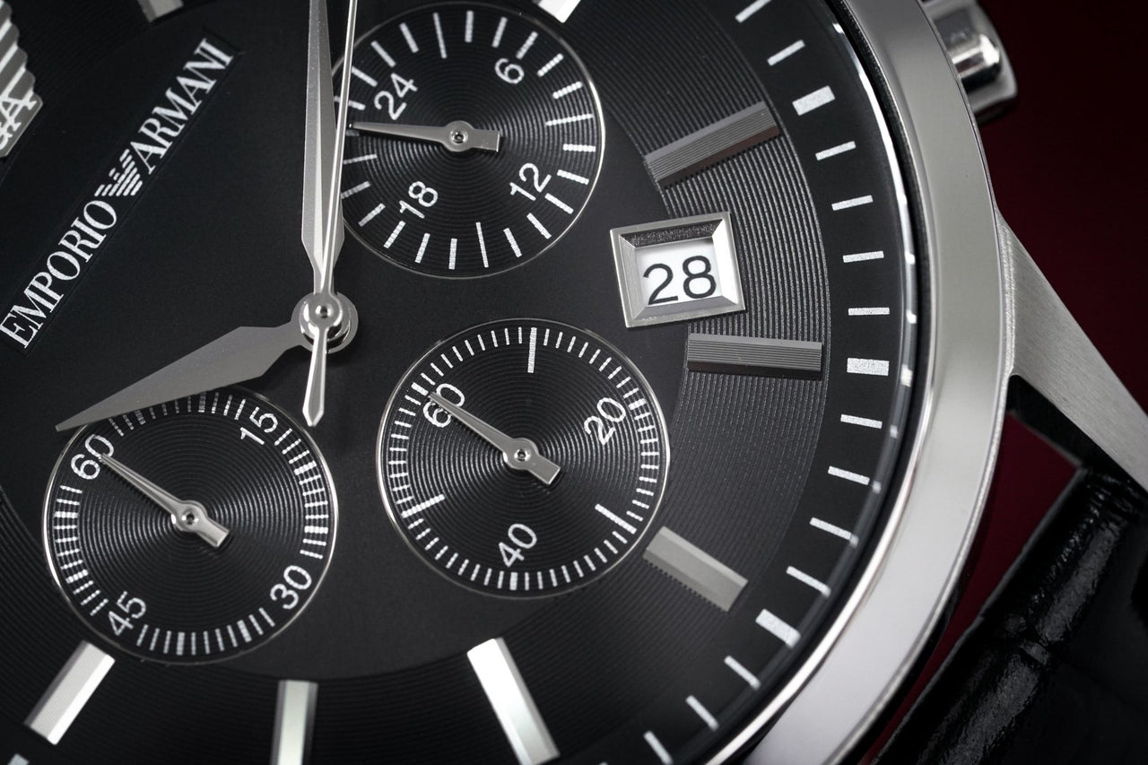 Crystals & Watches Watch Emporio Renato Armani AR2447 Men\'s Black – Chronograph