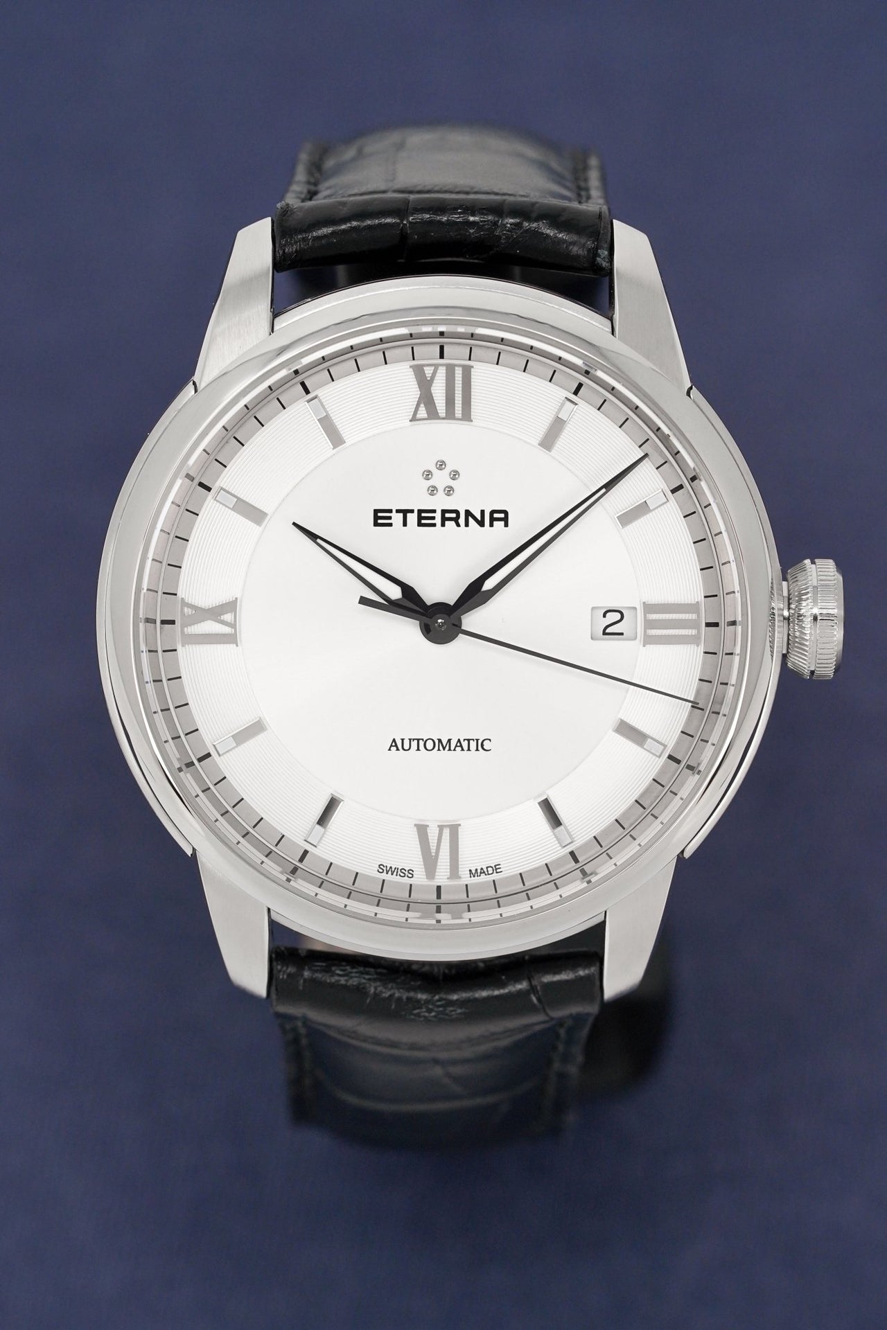 Crystals Automatic Watch White Eterna 2970.41.62.1326 Adventic & Men\'s Date – Watches