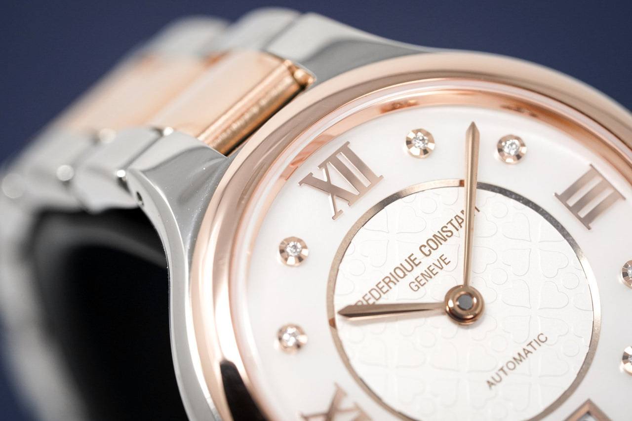 Frederique Constant Ladies Automatic Watch Two Tone Diamonds FC-306WHD3ER2B - Watches & Crystals