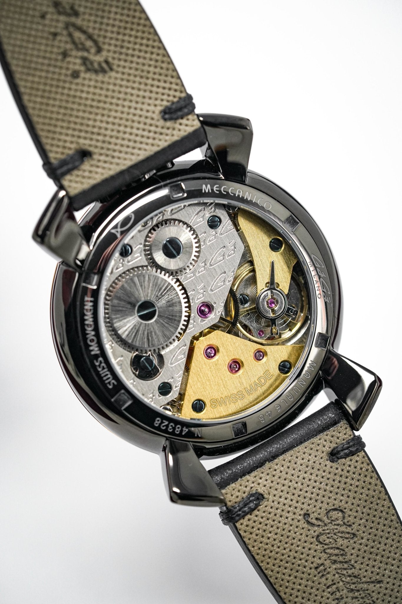 GaGà Milano Watch Manuale 48MM Special Edition Black PVD – Watches