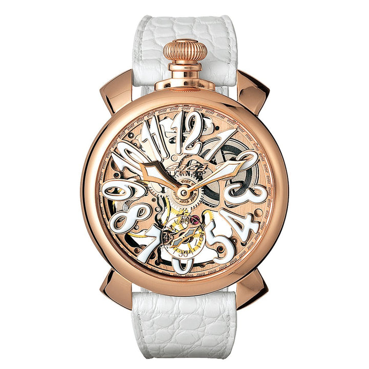 GaGà Milano Watch Skeleton 48MM Rose Gold