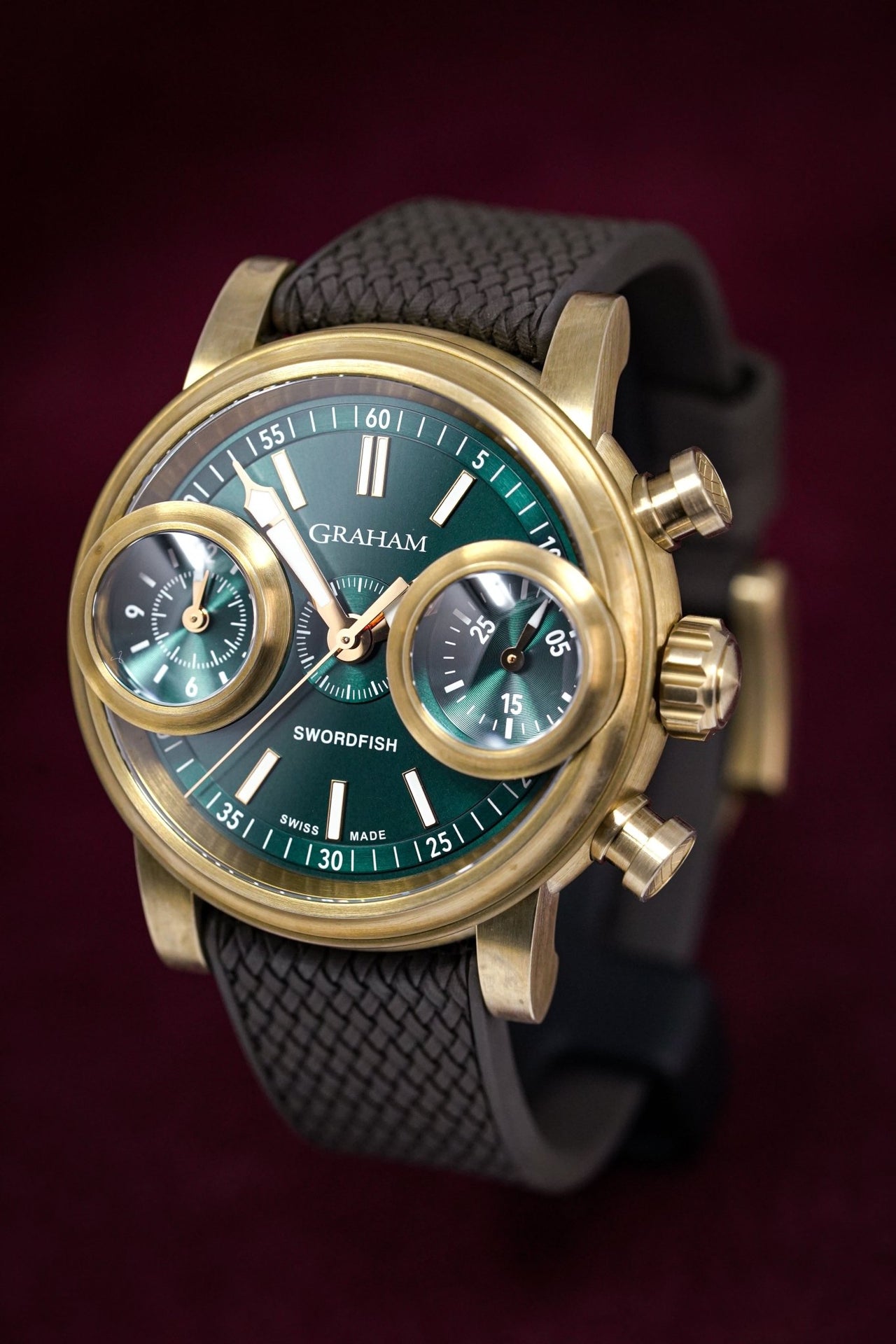 Graham Swordfish Bronze Green Dial - Watches & Crystals